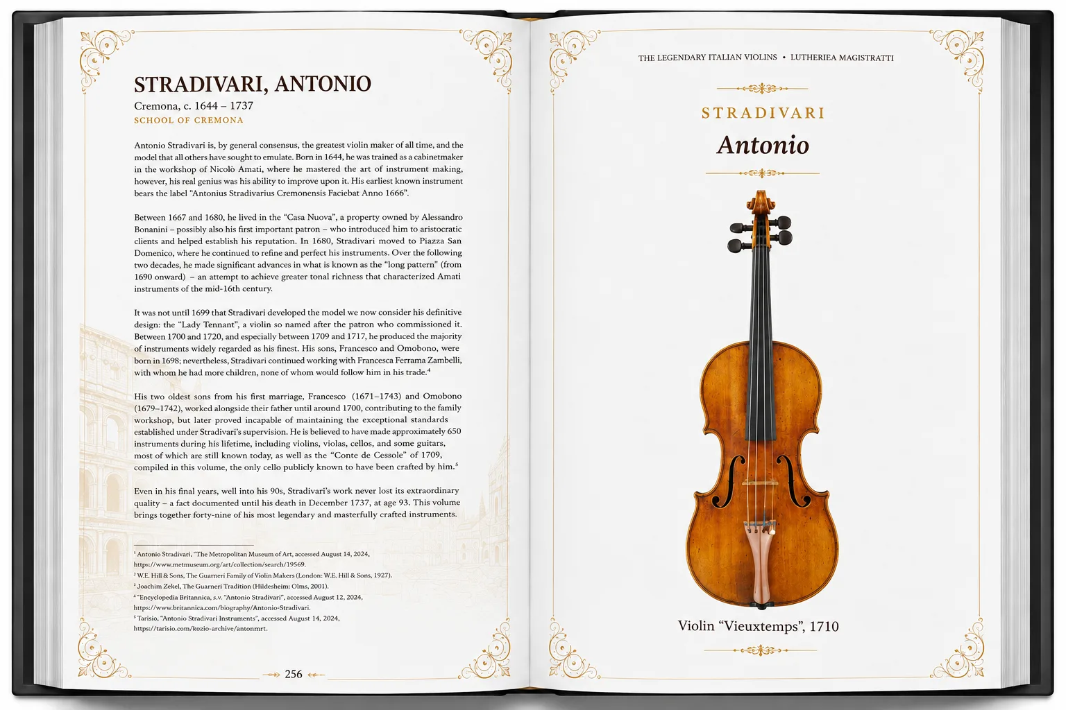 Detalles de construcción y medidas de un Stradivarius
