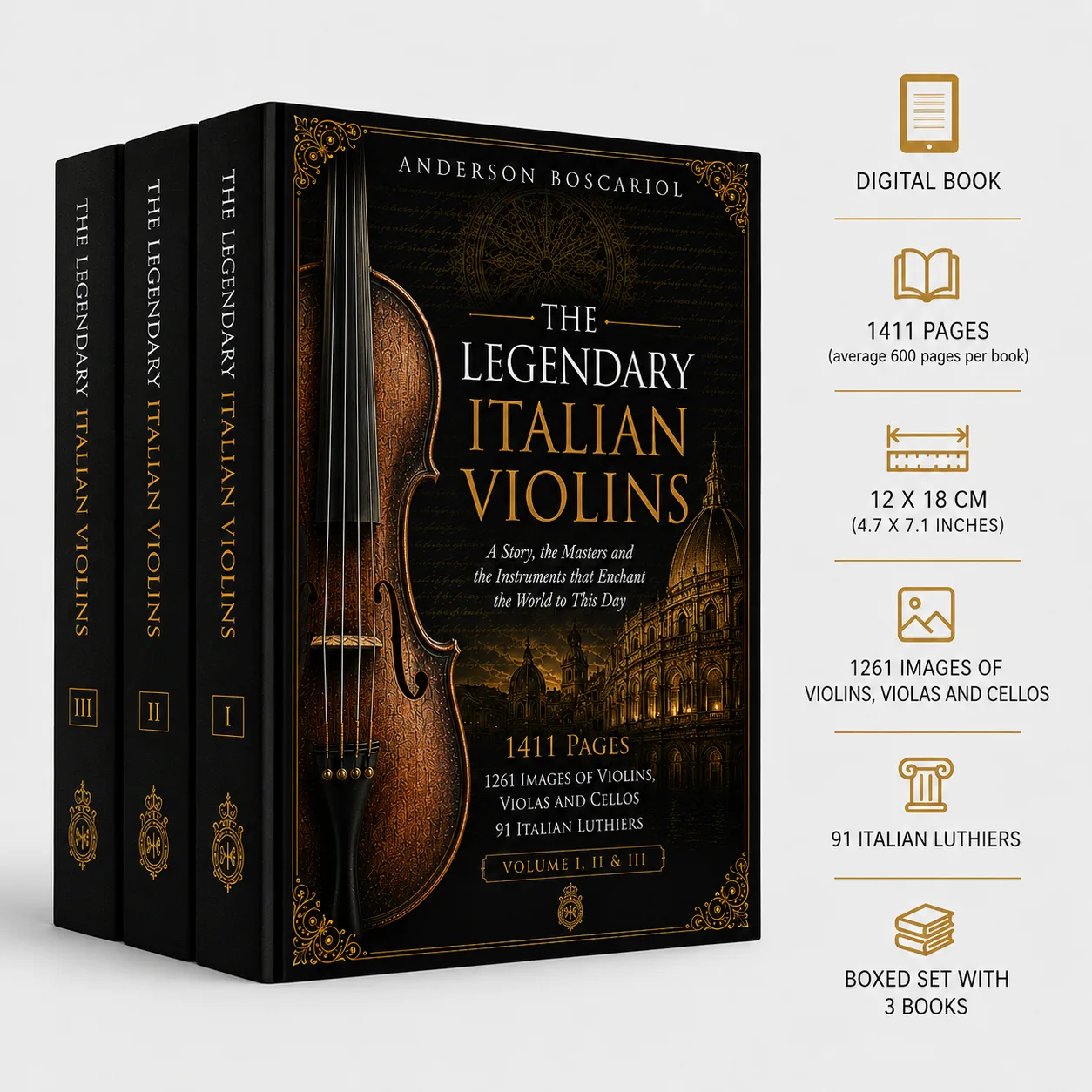 Colección Los Violines Italianos Legendarios — los 3 volúmenes digitales